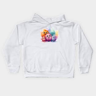 Cute Fuzzy Creatures Kids Hoodie